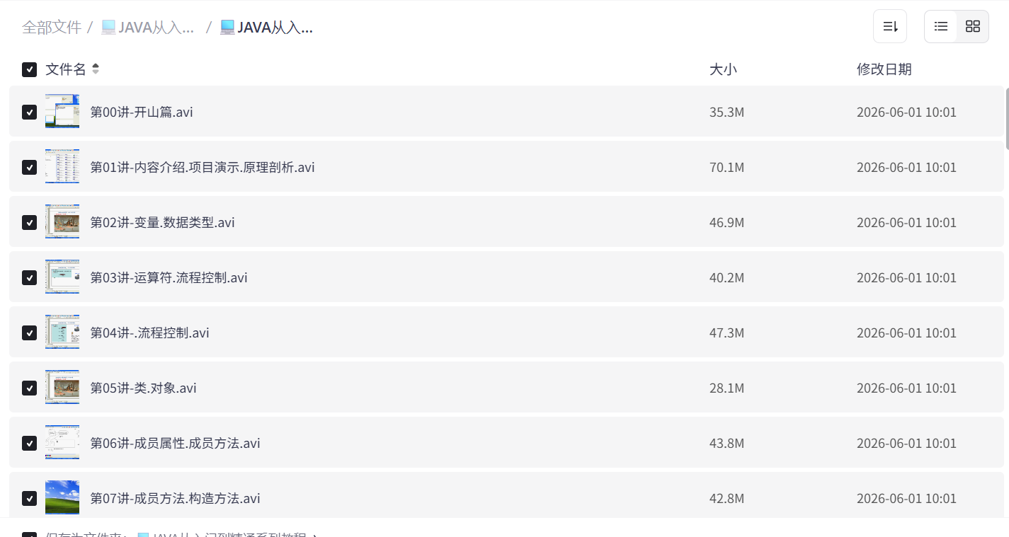Java从入门到精通系列教程